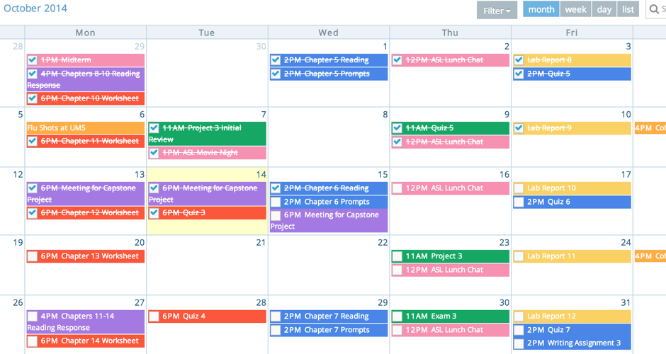 Helium Student Planner Lightening Your Course Load